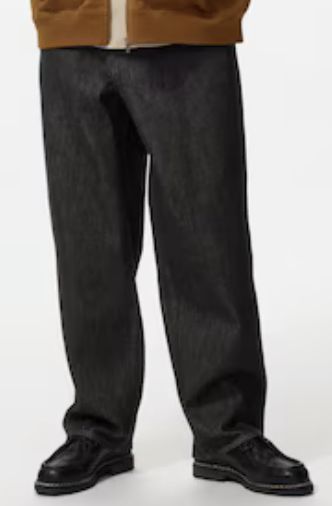 UNIQLO ワイド ストレート ジーン ブラック
