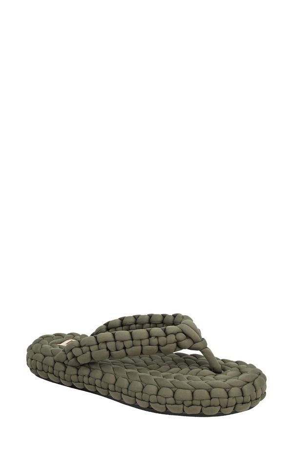 ミアリミテッドエディション レディース シューズ サンダル MIA Limitedition Monako Woven Flip Flop Khaki カーキ