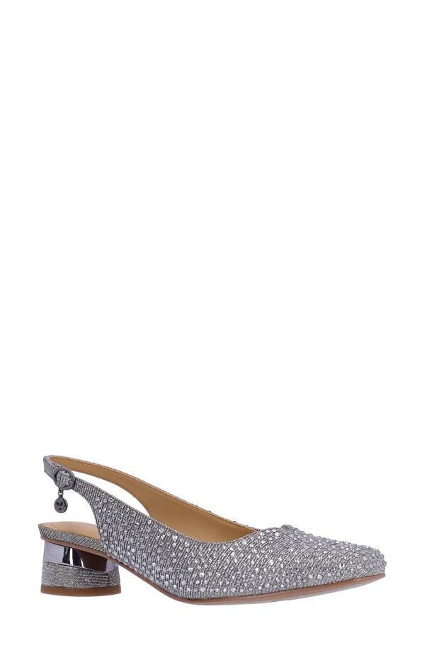 ジェイレニー レディース シューズ ヒール J Rene Baline Slingback Pumpewter ピューター