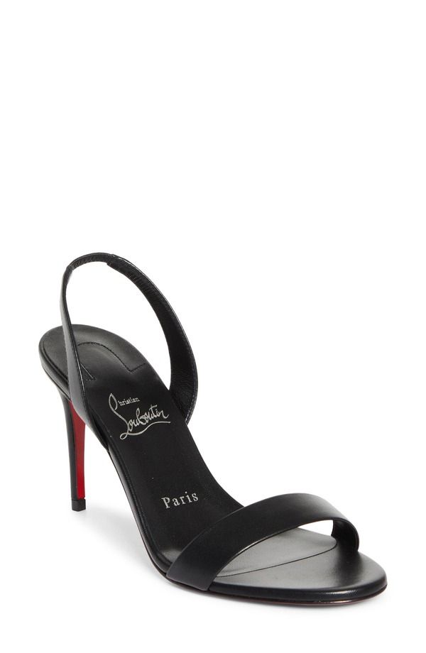 クリスチャン・ルブタン レディース シューズ サンダル Christian Louboutin Marilyn Slingback Sandal B439 Black Lin Black ブラック