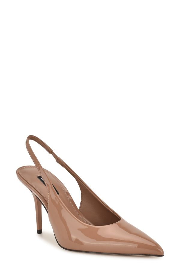 ナインウェスト レディース シューズ ヒール Nine West Palomma Slingback Pointed Toe Pump Medium Natural