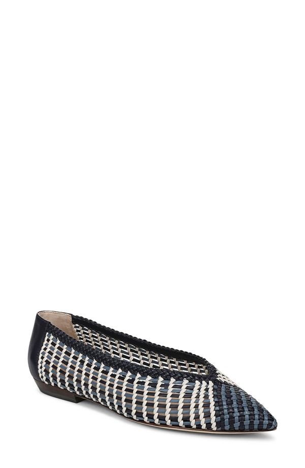 ヴェロニカ ベアード レディース シューズ パンプス Veronica Beard Bancroft Woven Pointed Toe Flat Blue MultiDm ブルー