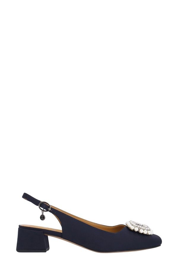 ジェイレニー レディース シューズ ヒール J Reneudora Embellished Slingback Pump Dark Navy ネイビー ジェイレニー レディース シューズ ヒール J Reneudora Embellished Slingback Pump Dark Navy ネイビー