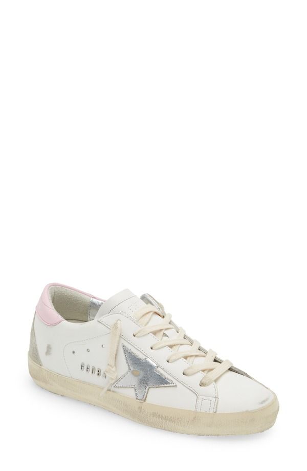 ゴールデングース レディース シューズ スニーカー Golden Goose SuperStar Low Top Sneaker White Silver Pink ホワイト