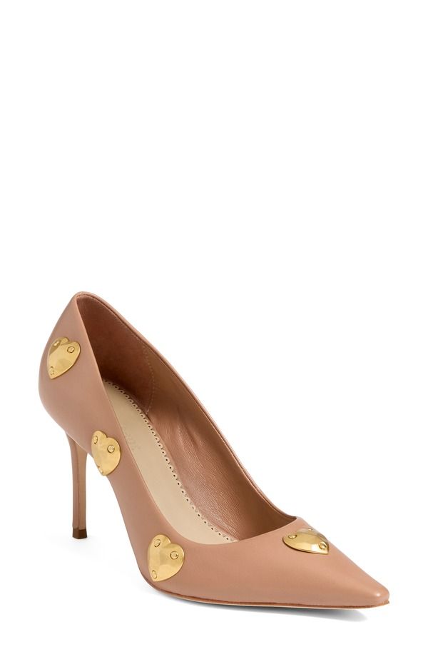サンク セプト レディース シューズ ヒール Cinq Sept Luna Embellished Hearts Pump Light Russet Gold ゴールド
