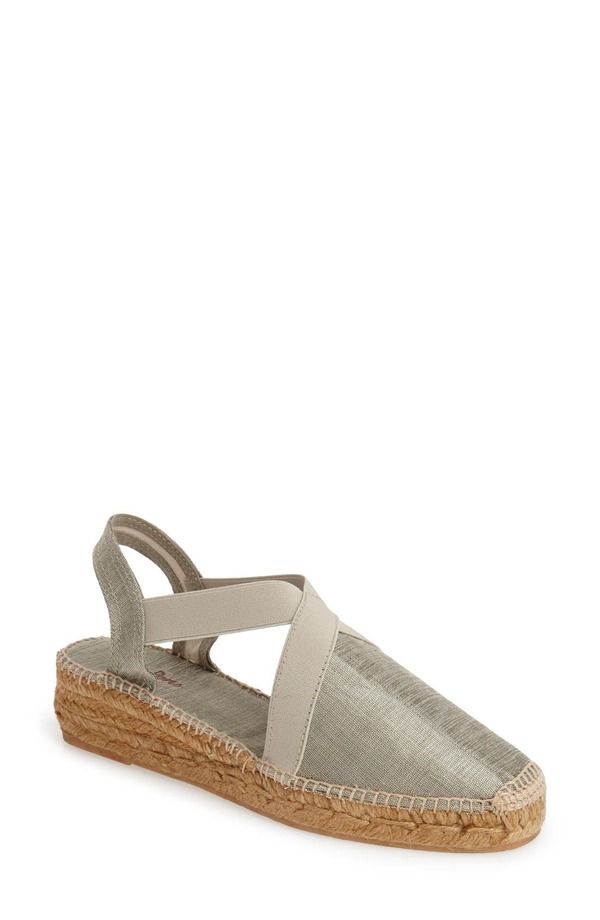 トニーポンズ レディース シューズ サンダル Toni Pons Vic Espadrille Slingback Sandal Silver Fabric シルバー