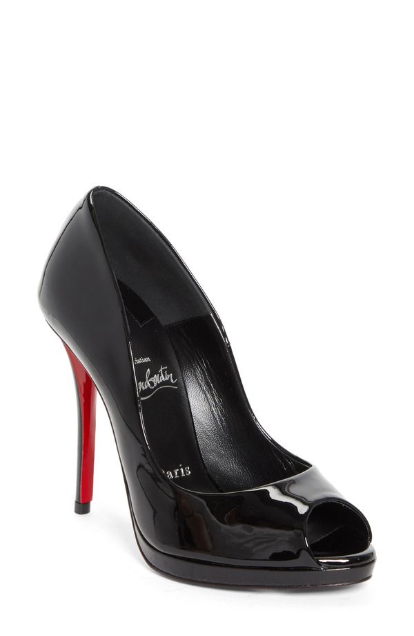 クリスチャン・ルブタン レディース シューズ パンプス Christian Louboutin Lady Z Peep Toe Pump Black Black ブラック 200,900円