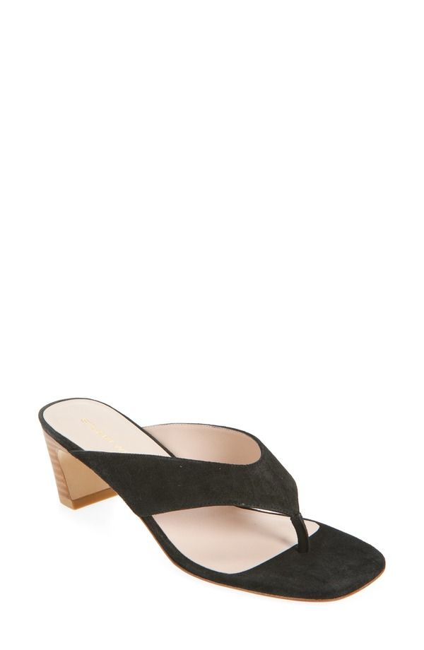 スチュアート ワイツマン レディース シューズ ヒール サンダル Stuart Weitzman Stassi 50 Thong Sandal Black New Camel ブラック