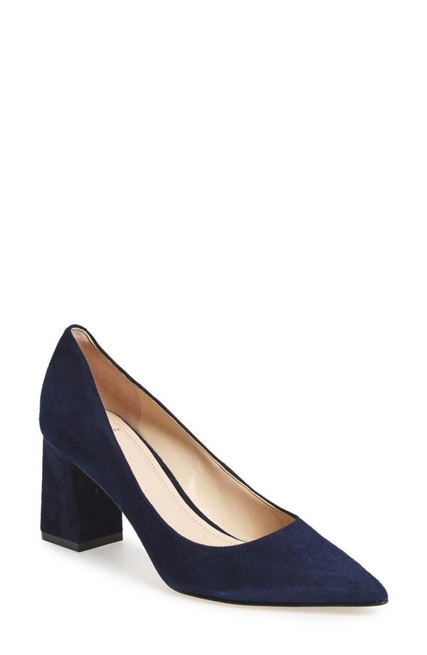 マーク・フィッシャー レディース シューズ ヒール Marc Fisher LTD Zala Block Heel Pump Navy Suede ネイビー
