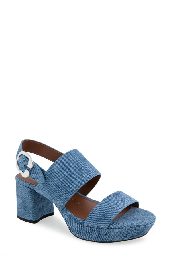 エアロソールズ レディース シューズ ヒール プラットフォーム サンダル Aerosoles Camera Platform Sandal Blue Jean Denim Suede デニム