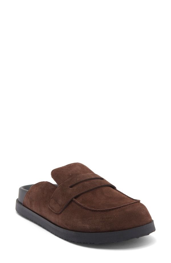 スティーブ マデン レディース シューズ ヒール ローファー Steve Madden Toryn Loafer Mule Brown Distressed Suede ブラウン