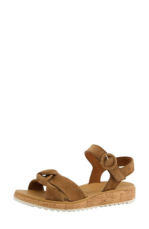 ポール・グリーン レディース シューズ ヒール プラットフォーム サンダル アンクル Paul Green Trento Ankle Straplatform Sandal Nut Suede