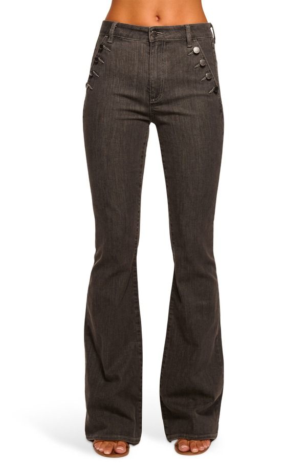 レイミー ブルック レディース ボトムス デニムパンツ ジーンズ Ramy Brook Helena Flare Jeans Grey Wash グレー