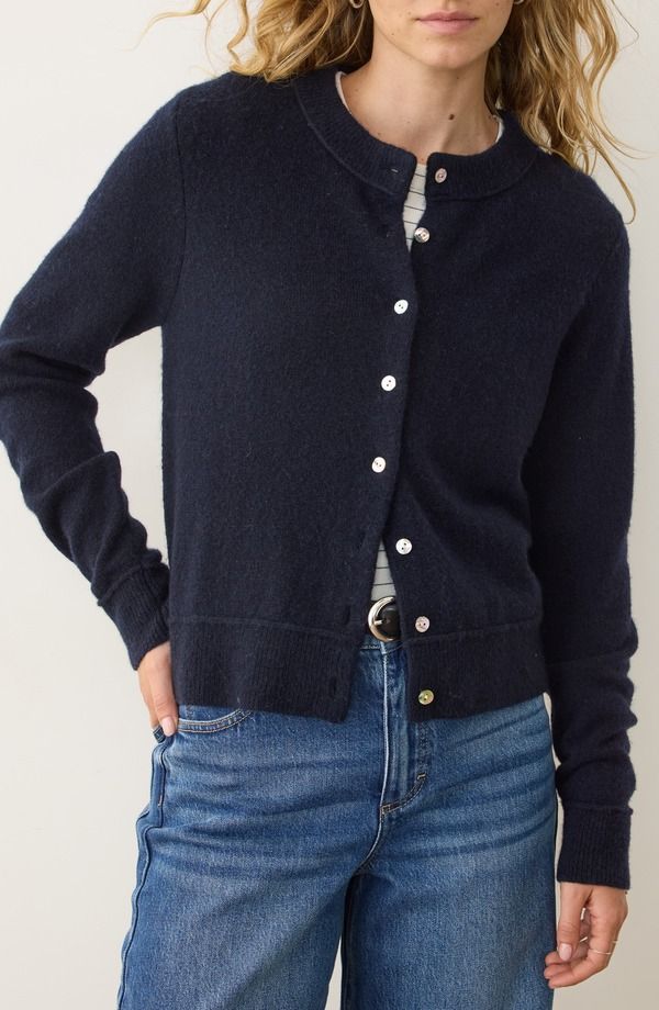 マリーン レイヤー レディース アウター パーカー・スウェット カーディガン Marine Layer Sausalito Cardiganavy ネイビー