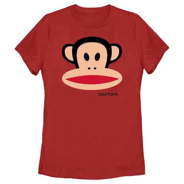 ポールフランク レディース トップス Tシャツ グラフィック Womens Paul Frank Large Julius Graphic TShirt Red レッド