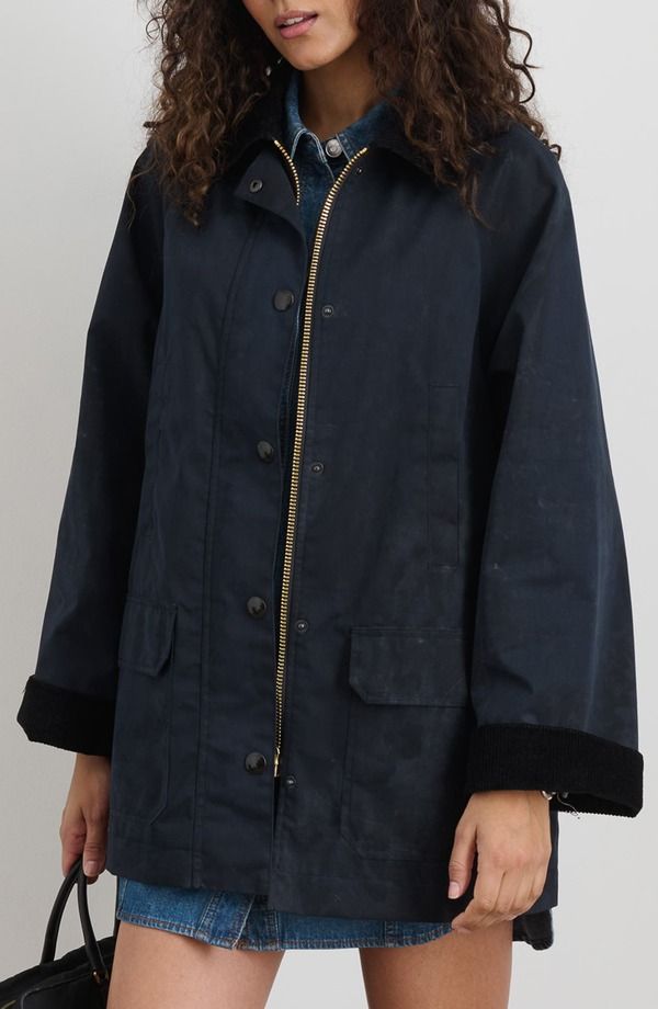 アレックスミル レディース アウター ジャケット・ブルゾン コットン Alex Mill Madison Waxed Cotton Jacket Navy ネイビー