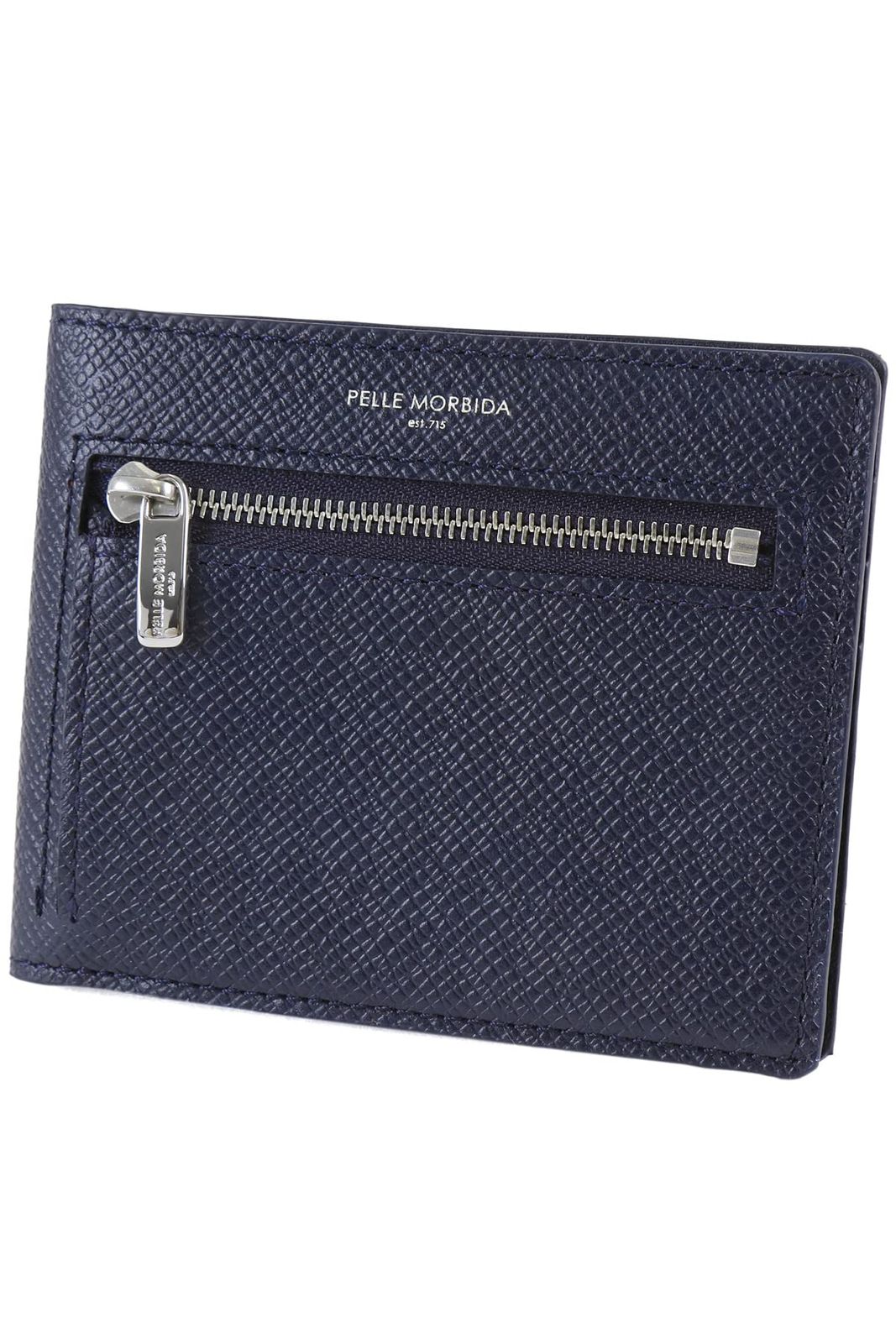 新品 [ペッレ モルビダ] コンパクトウォレット ネイビー BA329-NV