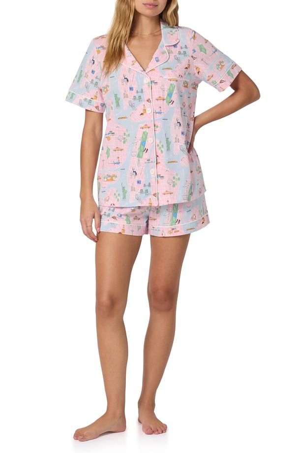 ベッドヘッドパジャマ レディース アンダーウェア ナイトウェア プリント BedHead Pajamas Print Short Pajamas New York New York