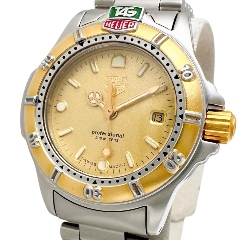 【TAG HEUER/タグホイヤー】995.408A 腕時計 GP/ステンレススチール クオーツ シャンパン文字盤/シルバーベルト レディース 【中古】【真子質店】【NN】