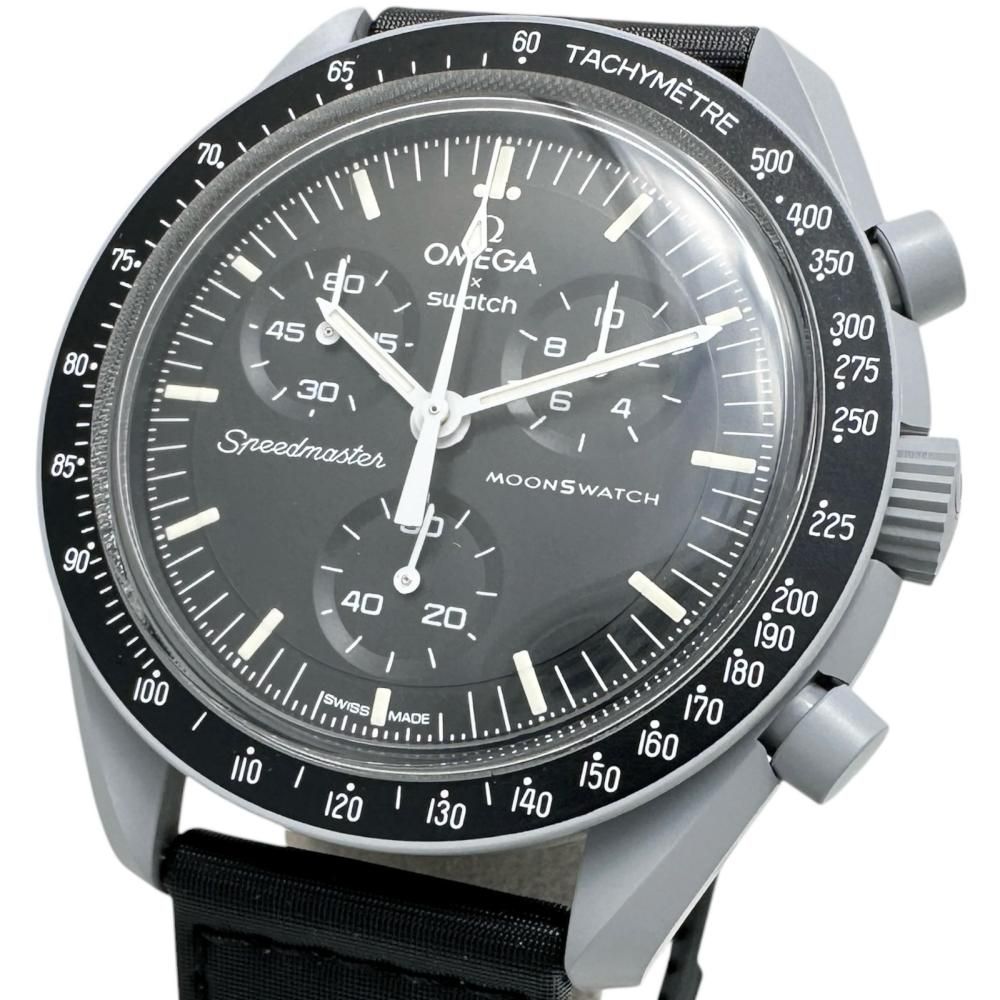 【Swatch/スウォッチ】SO33M100 未使用 腕時計 /バイオセラミック クオーツ ブラック文字盤/ブラックベルト メンズ 【中古】【真子質店】【GD】
