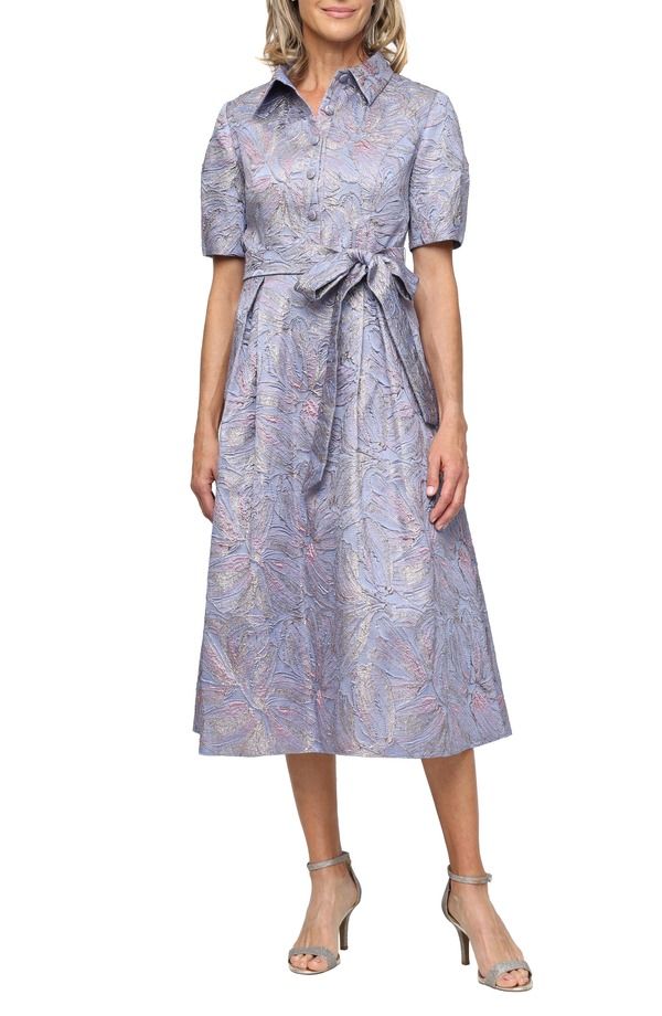 アレックスイブニングス レディース トップス ワンピース フラワー柄 フラワー Alex Evenings Floral Jacquardress Lilac Multi ライラック