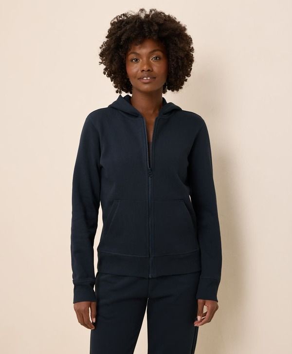 パクト レディース アウター パーカー・スウェット コットン フリース Pact Organicotton Brushed Fleece Zip Hoodie Midnight Blue ブルー