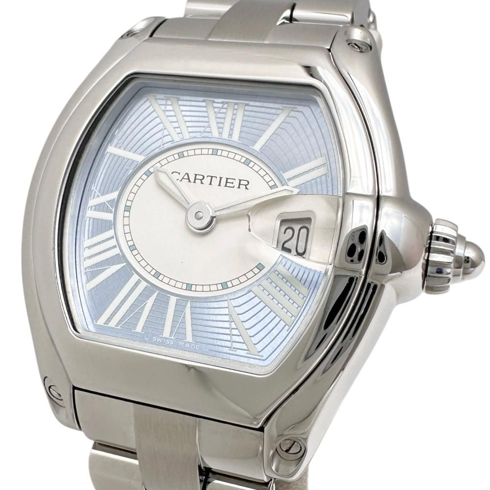 【CARTIER/カルティエ】W62053V3 限定2500本 腕時計 ステンレススチール クオーツ ブルー文字盤/シルバーベルト レディース 【中古】【真子質店】【GD】