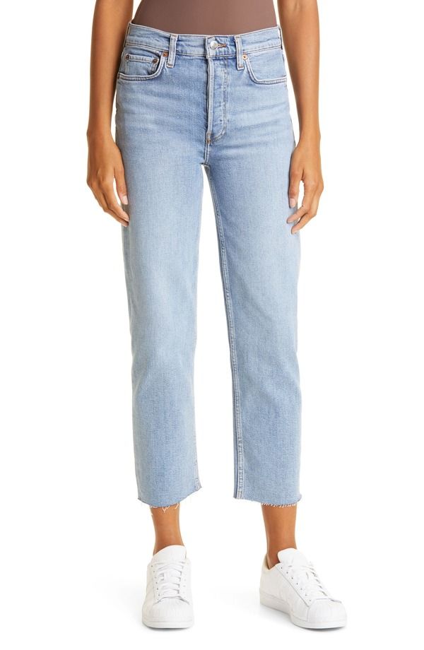 リダン レディース ボトムス カジュアルパンツ ハイウエスト ジーンズ ReDone Originals High Waistovepipe Jeans Mid 90S の商品写真