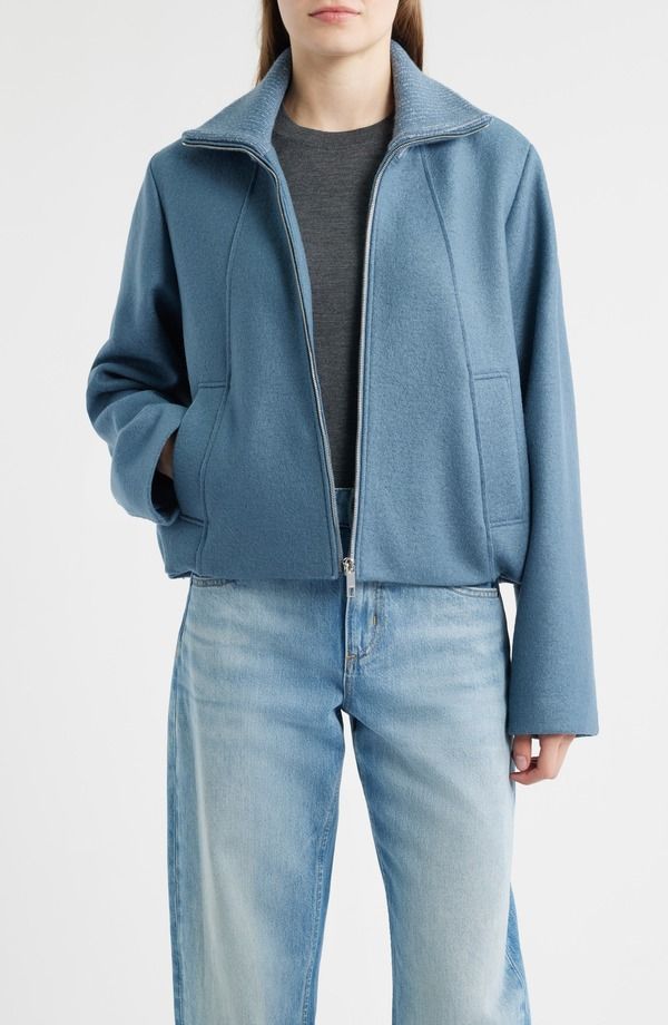 ボス レディース アウター ジャケット・ブルゾン ウール BOSS Cundalini Wool Bomber Jacketanzanite