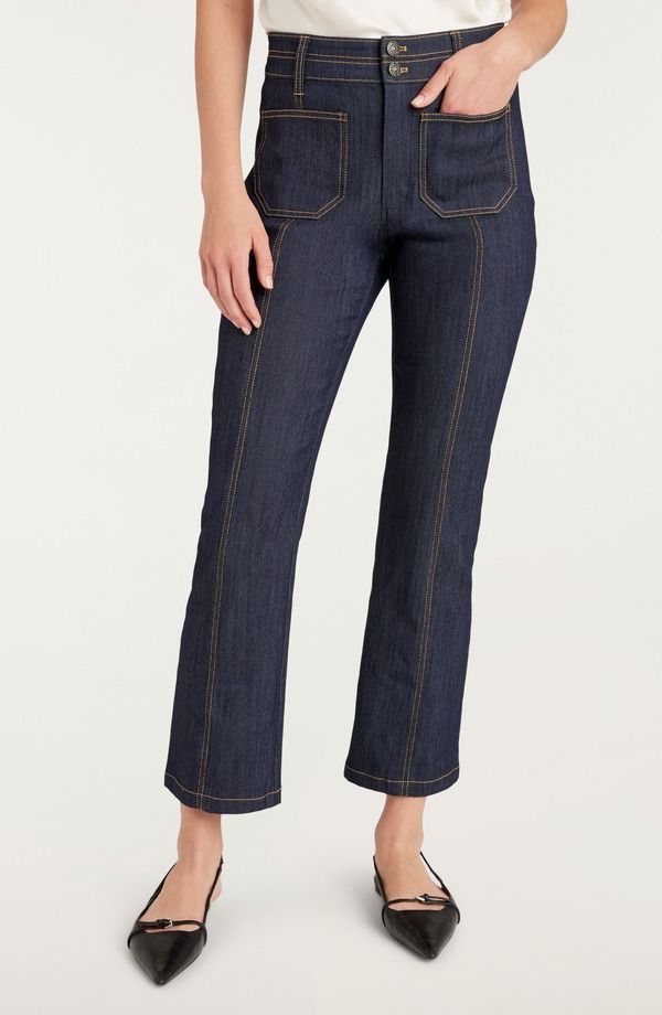 サンク セプト レディース ボトムス デニムパンツ ジーンズ Cinq Sept Dorothea Flare Jeans Indigo インディゴ
