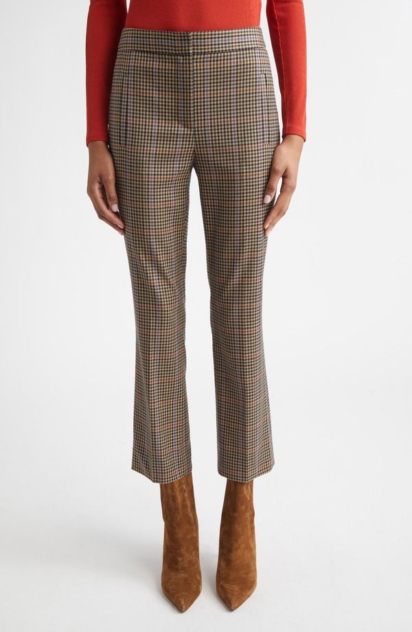 ヴェロニカ ベアード レディース ボトムス レギンス パンツ Veronica Beard Arte Plaid Cropants Russet Multi マルチカラー