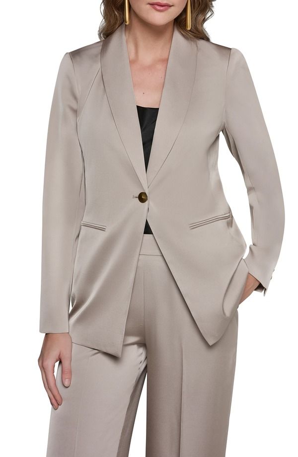 ダナ キャラン ニューヨーク レディース アウター ジャケット・ブルゾン Donna Karanew York Shawl Collar Jacketurin