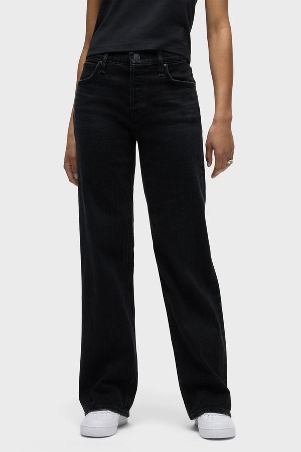 ハドソンジーンズ レディース ボトムス レギンス ワイドレッグ アンクル Hudson Jeans Rosie HighRise Wide Leg Ankle Cuffabulous Black ブラック
