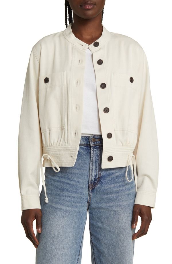 レイルズ レディース アウター ジャケット・ブルゾン コットン Rails Alma Cotton Blend Jacket Ecru エクリュ