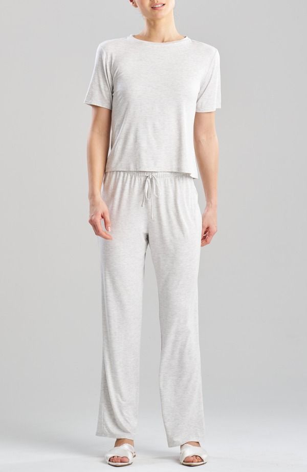 ナトリ レディース アンダーウェア ナイトウェア Natori Feathers Essentials Pajamas Light Heather Grey グレー