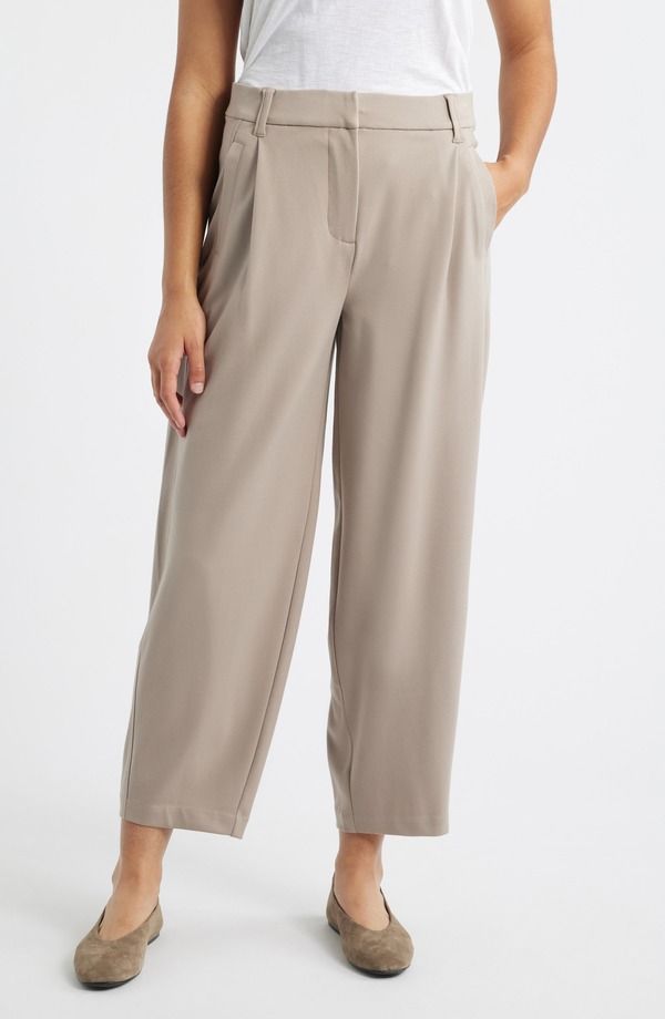 ウィットウィズダム レディース ボトムス レギンス プリーツ パンツ アンクル Wit Wisdom Ultra Skyrise Pleated Relaxed Barreleg Ankle Pantsimply Taupe トープ