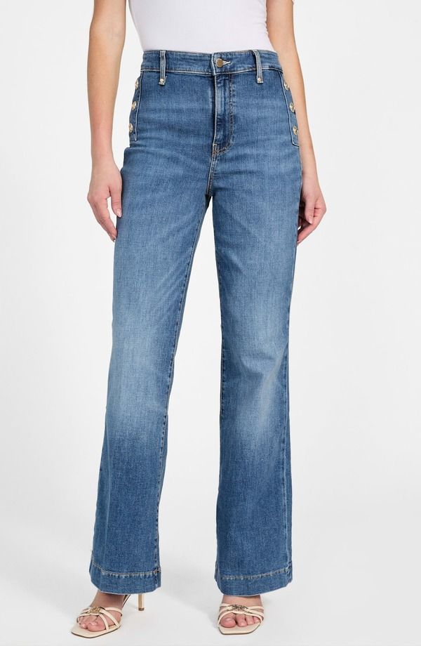 ゲス レディース ボトムス デニムパンツ ハイウエスト フレア ジーンズ GUESS New Faye High Waist Flare Leg Jeansimplicity