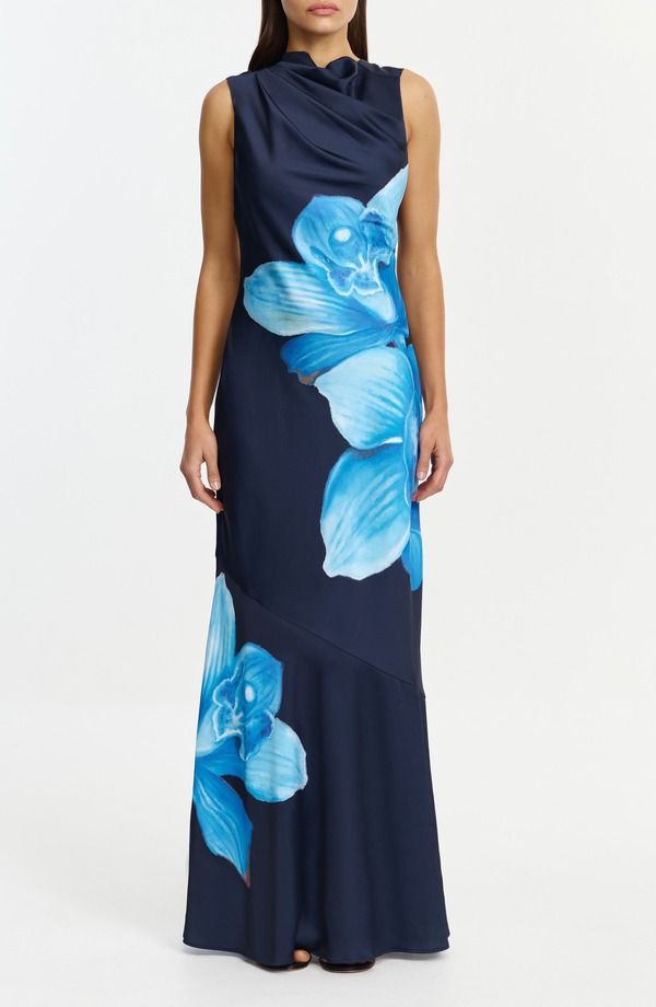 シグニフィキャント・アザー レディース トップス ワンピース フラワー柄 フラワー Significant Other Lana Floral Mermaid Gown Dark Magnolia