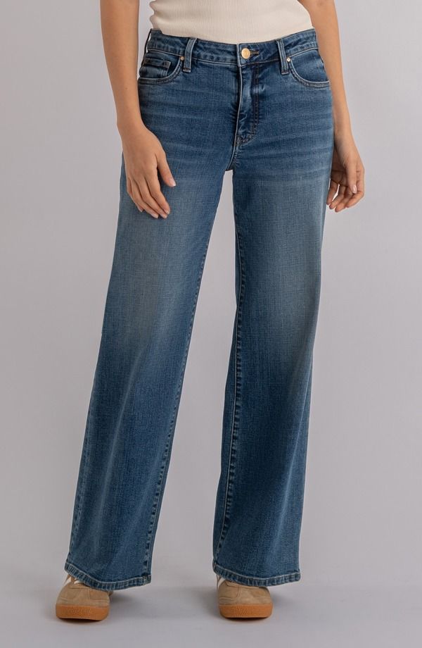 カットフロムザクロス レディース ボトムス デニムパンツ ワイドレッグ ハイウエスト ジーンズ KUT from the Kloth Maya High Waist Wide Leg Jeans Generous