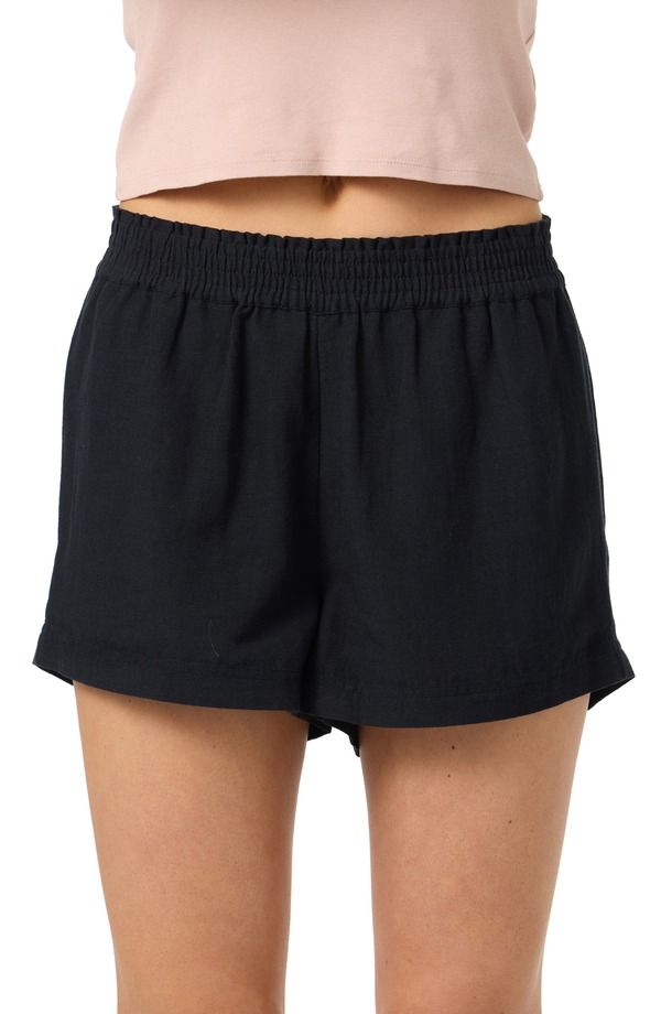 オニール レディース ボトムス ハーフパンツ・ショーツ ショートパンツ シャーリング ONeill Sandersmocked Waist Shorts Black ブラック