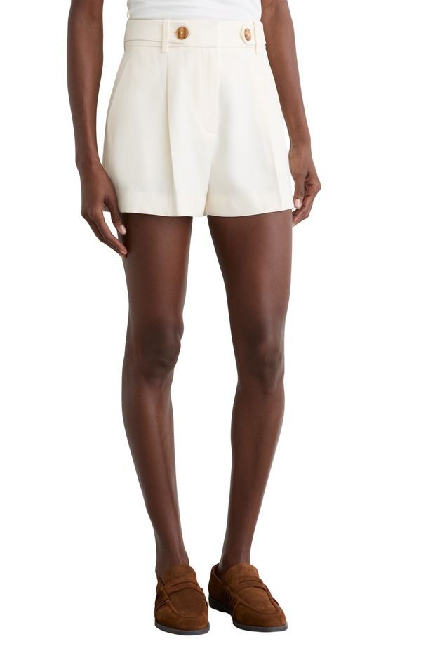 レイス レディース ボトムス ハーフパンツ・ショーツ ショートパンツ Reiss Malin Shorts Cream クリーム