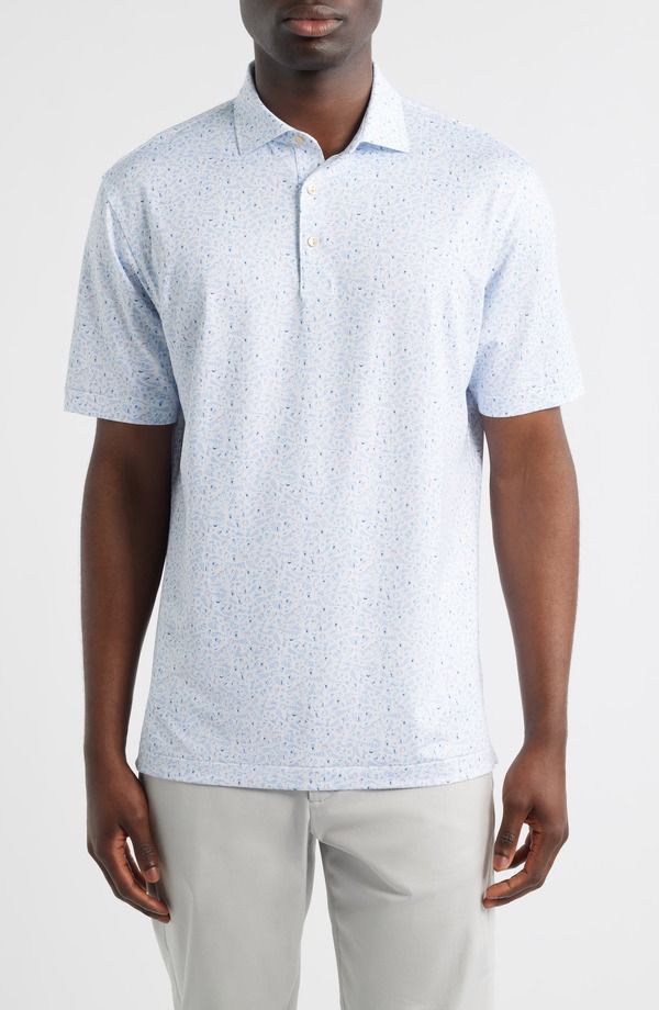 ピーター・ミラー メンズ トップス ポロシャツ ジャージー Peter Millar Nice Shot Performance Jersey Polo White ホワイト
