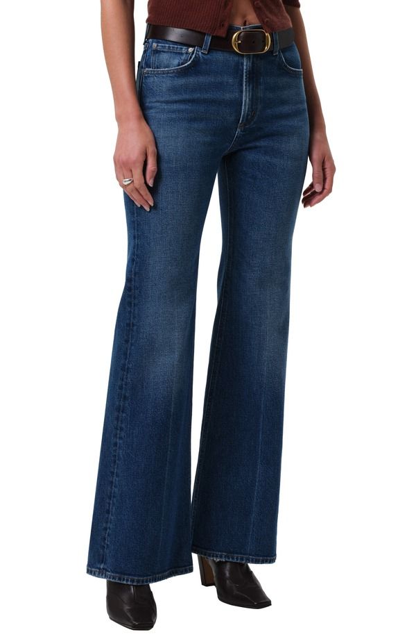シチズンズ オブ ヒューマニティ レディース ボトムス デニムパンツ ワイドレッグ ハイウエスト ジーンズ Citizens of Humanity Kimberley High Waist Wide Leg Jeans Cruisemed Blue ブルー