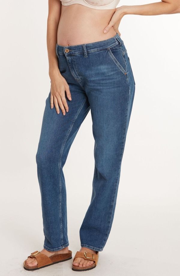 カシュクール レディース ボトムス デニムパンツ マタニティ ジーンズ Cache Coeur Carrie Mom fit maternity and post partum jeans Mid Blue Used ブルー