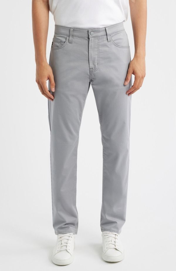 エージー メンズ ボトムス カジュアルパンツ AG Everett Commuter Performance Slim Straight Pants Harbor Grey グレー
