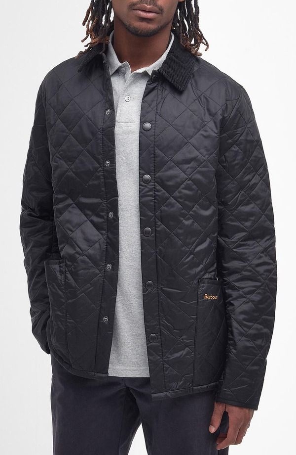バブアー メンズ アウター ジャケット・ブルゾン キルティング Barbour Heritage Liddesdale Quilted Jacket Black ブラック
