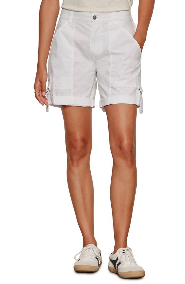 サンクチュアリー レディース ボトムス ハーフパンツ・ショーツ ショートパンツ コットン Sanctuary Angelstretch Cotton Shorts White ホワイト