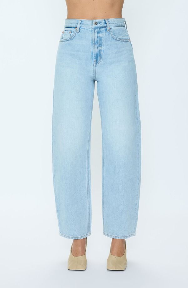 ピストーラ レディース ボトムス デニムパンツ ハイウエスト ジーンズ Pistola Wes High Waist Barrel Jeans Waves