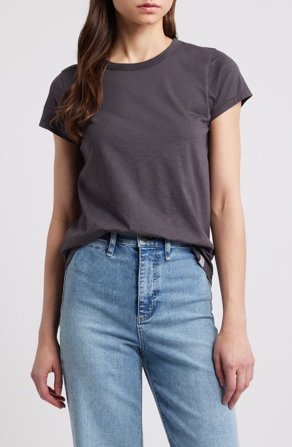 ラグアンドボーン レディース トップス Tシャツ コットン rag bone The Slub Organic Pima Cotton TShirt Greystone