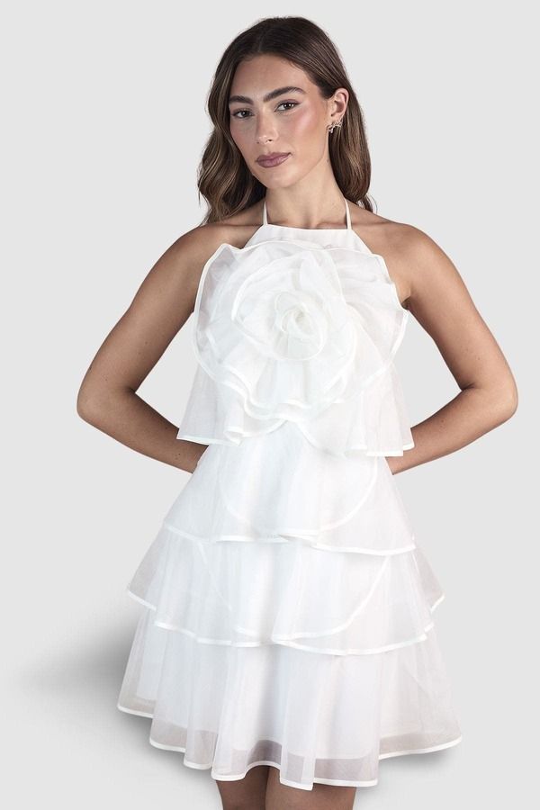 コースト レディース トップス ワンピース ミニ ホルター Coast Corsage Halter Bridal Mini Dress Ivory アイボリー